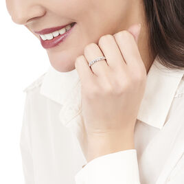 Bague Cyprine Or Blanc Diamant - Bagues avec pierre Femme | Histoire d’Or