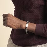 Bracelet Identit&eacute; Esteban Acier Gris - Gourmettes Homme | Histoire d&rsquo;Or