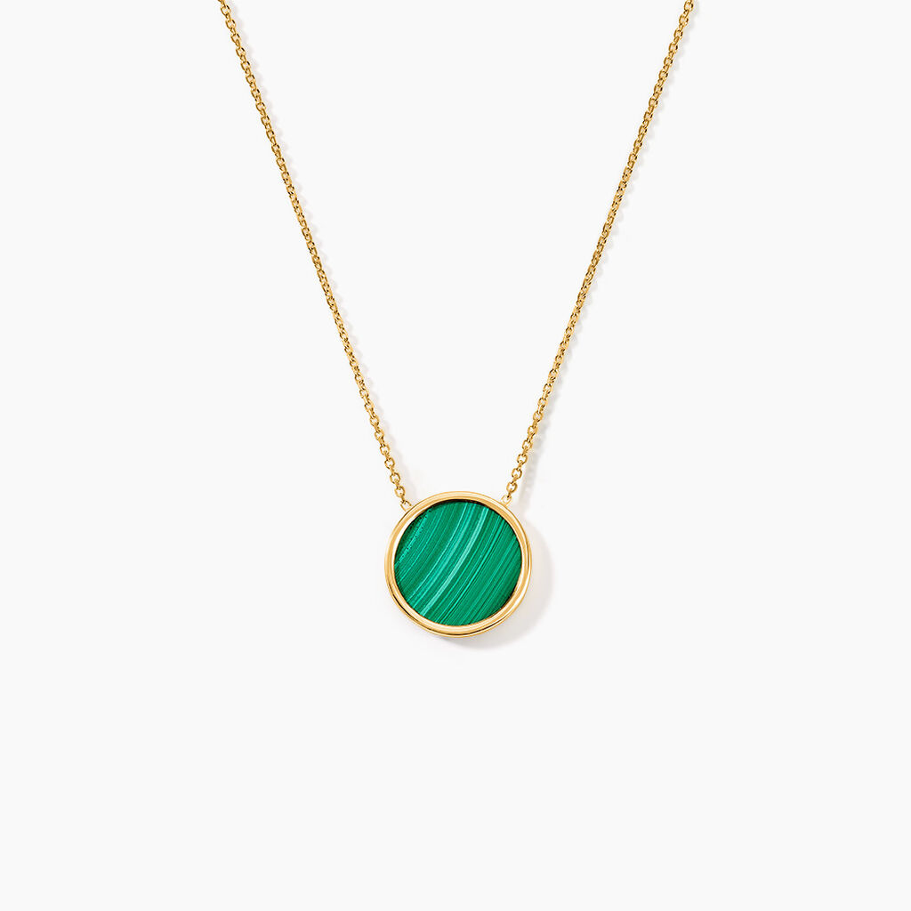 Collier Florica Or Jaune Malachite