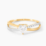 Bague Lonan Or Jaune Oxyde De Zirconium - Bagues solitaires Femme | Histoire d&rsquo;Or