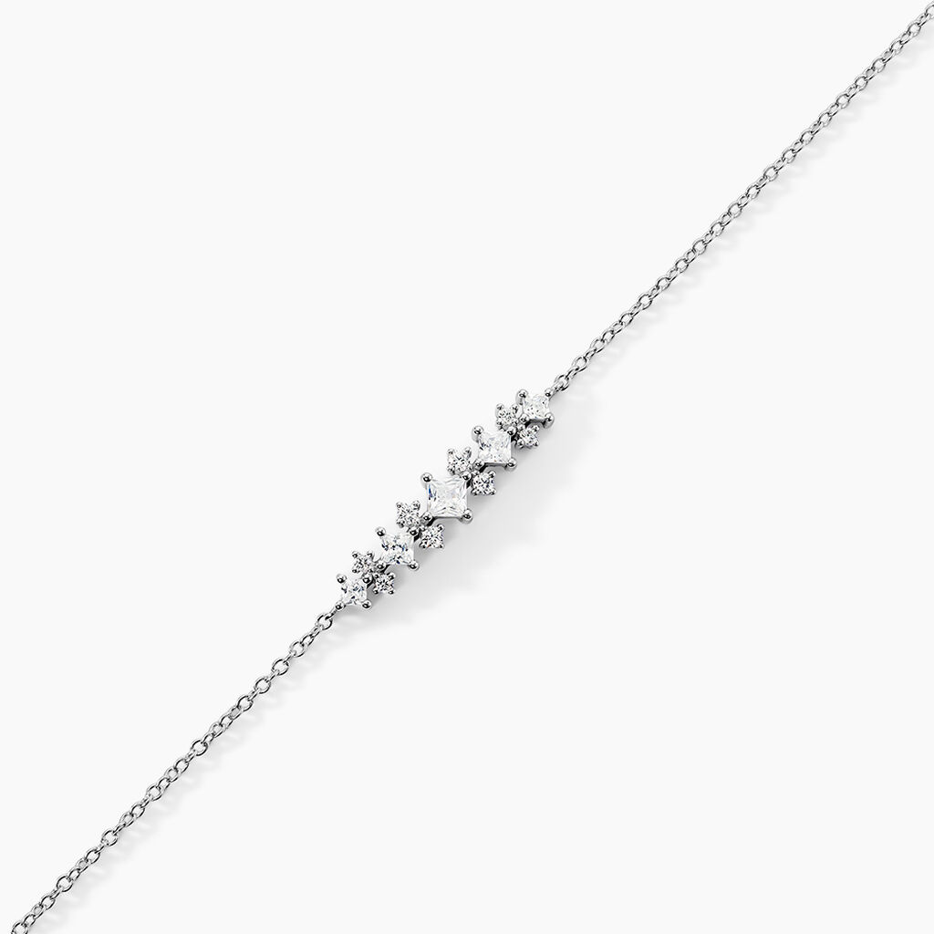 Bracelet Monique Argent Blanc Oxyde De Zirconium - Bracelets Femme | Histoire d’Or