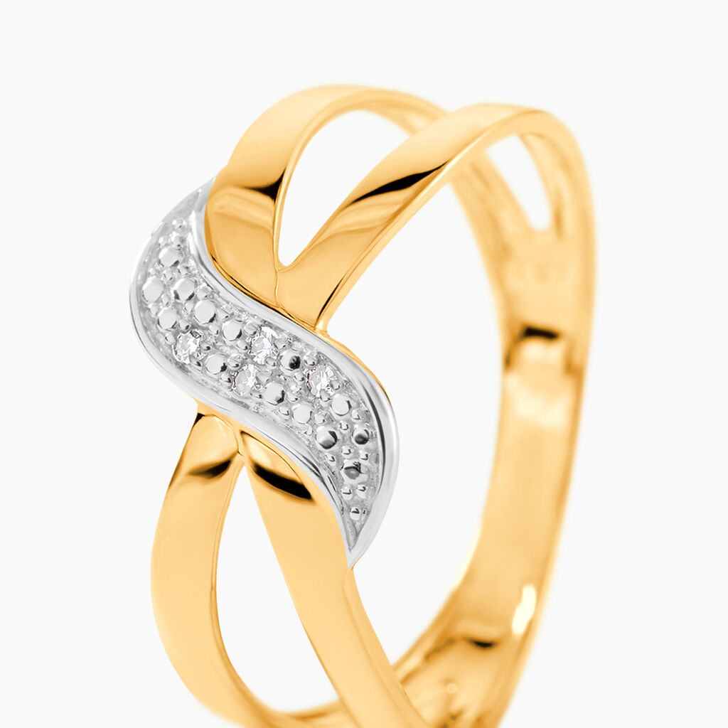Bague Ramona Or Jaune Diamant - Bagues avec pierre Femme | Histoire d&rsquo;Or