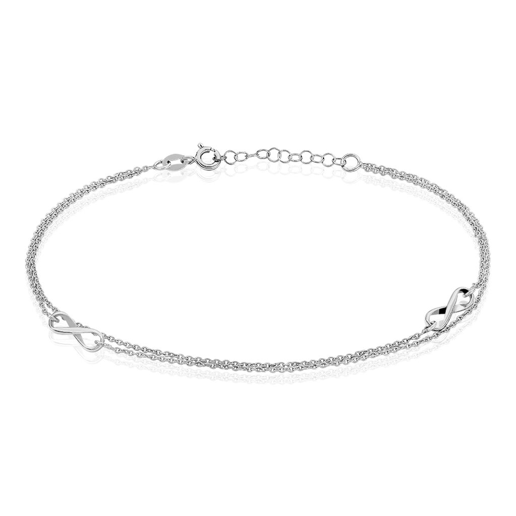 chaã®ne de cheville noelle argent blanc