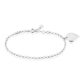 Bracelet Argent Blanc Ventur - Bracelets Coeur Femme | Histoire d’Or