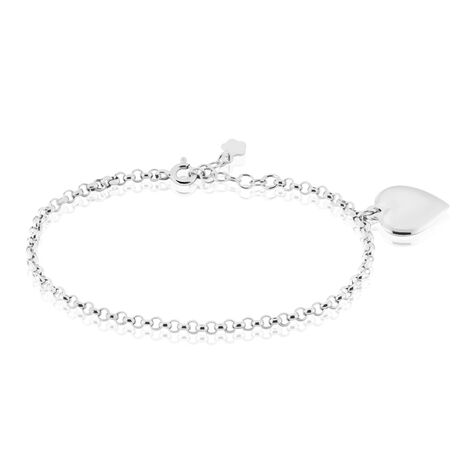 Bracelet Argent Blanc Ventur - Bracelets Coeur Femme | Histoire d’Or