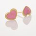Boucles D'oreilles Puces Coeurs Or Jaune - Clous d'oreilles Enfant | Histoire d’Or