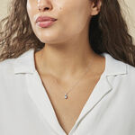 Collier Audea Or Blanc Topaze Et Oxyde De Zirconium - Colliers Femme | Histoire d&rsquo;Or
