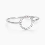 Bague Laureen Argent Blanc Oxyde De Zirconium - Bagues avec pierre Femme | Histoire d&rsquo;Or