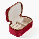 Boite &agrave; Bijou Tissu Rouge - Id&eacute;es cadeaux Famille | Histoire d&rsquo;Or