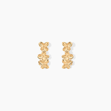 Boucles D'Oreilles Puces Selva Plaqu&eacute; Or Jaune - Boucles d'oreilles fantaisie Femme | Histoire d&rsquo;Or