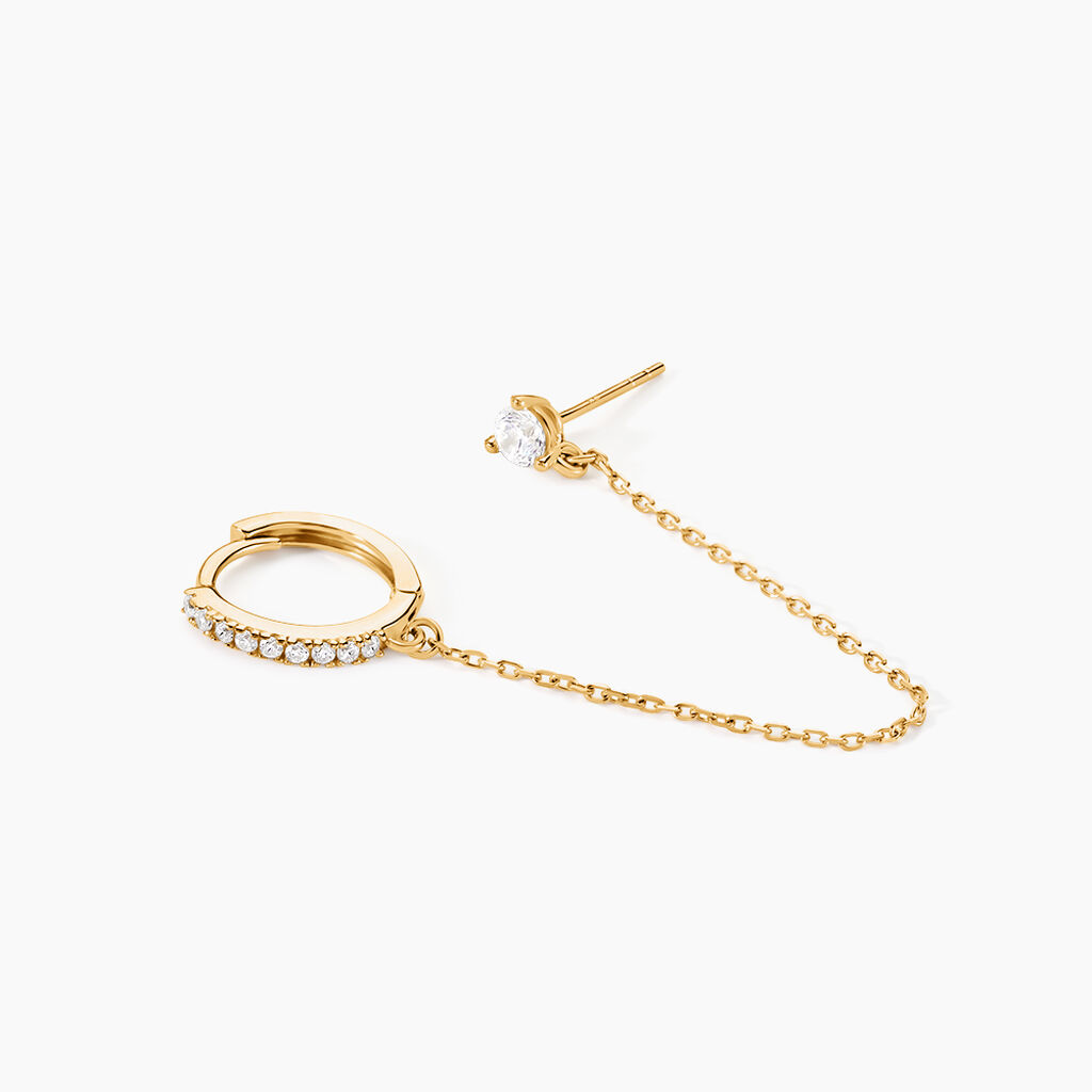 Bijou D'oreille Unitaire Mix And Match Or Jaune Oxyde De Zirconium - Ear cuffs Femme | Histoire d’Or