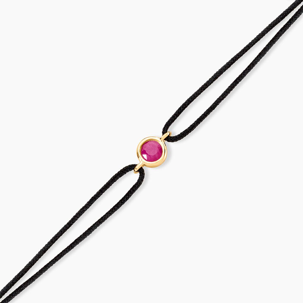 Bracelet Tere Or Jaune Rubis - Bracelets cordon Femme | Histoire d&rsquo;Or