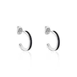 Créoles Mondy Argent Oxydes De Zirconium - Boucles d'oreilles créoles Femme | Histoire d’Or