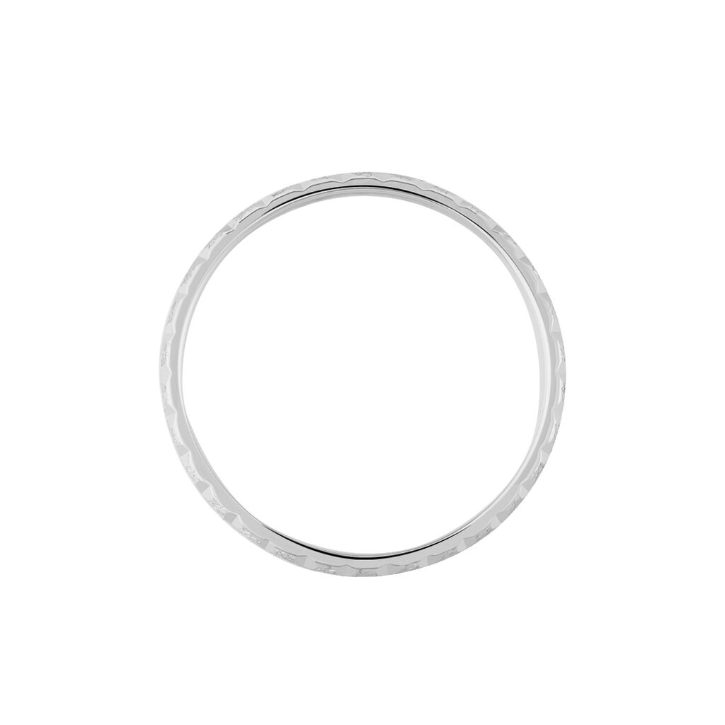 Alliance Philotes Diamantee Demi Jonc Classique Or Blanc - Alliances Femme | Histoire d’Or