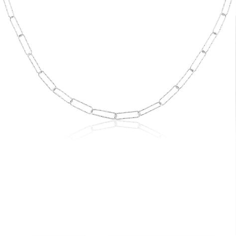 Chaine Hekla Argent Blanc - Chaines Femme | Histoire d’Or