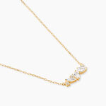 Collier Sparkle Or Jaune Oxyde De Zirconium - Bijoux avec pierres Femme | Histoire d&rsquo;Or