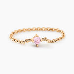 Bague Lilou Plaqu&eacute; Or Dor&eacute; Oxyde De Zirconium - Bagues solitaires Femme | Histoire d&rsquo;Or