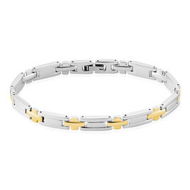 Bracelet Pierre Acier Bicolore - Bracelets Homme | Histoire d’Or