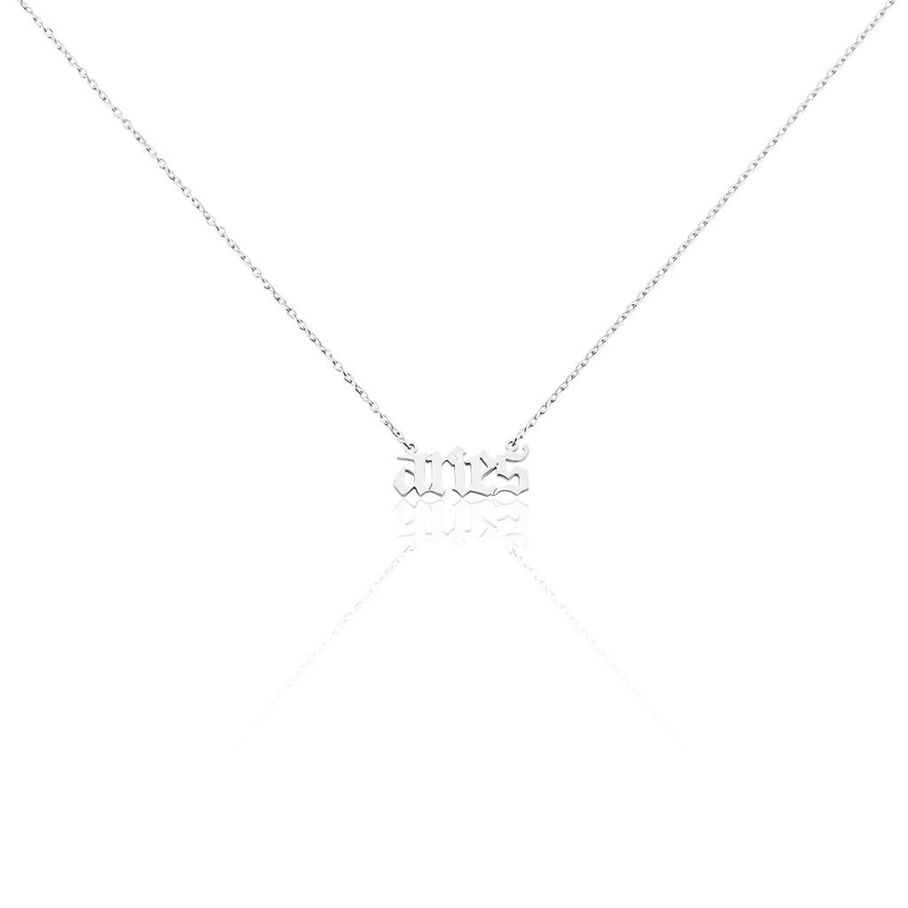 Collier Argent Blanc Astro