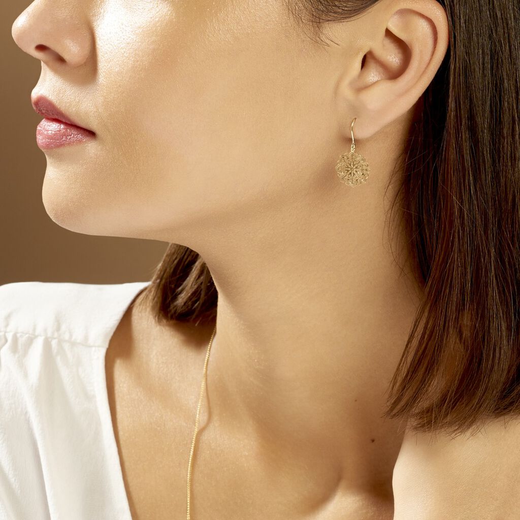 Boucles D'oreilles Pendantes Jovita Or Jaune - Boucles d'oreilles pendantes Femme | Histoire d’Or