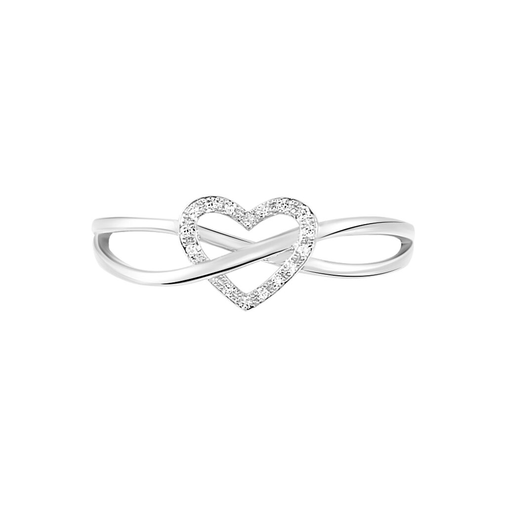 Bague Malinda Or Blanc Diamant - Bagues avec pierre Femme | Histoire d’Or