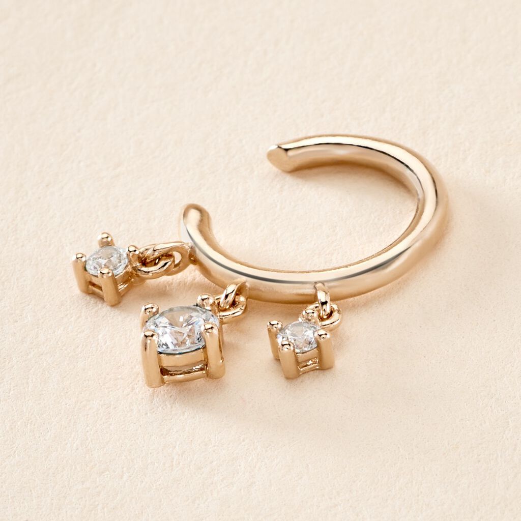 Bijou D'oreille Unitaire Haven Plaqué Or Jaune Oxyde De Zirconium - Boucles d'oreilles fantaisie Femme | Histoire d’Or