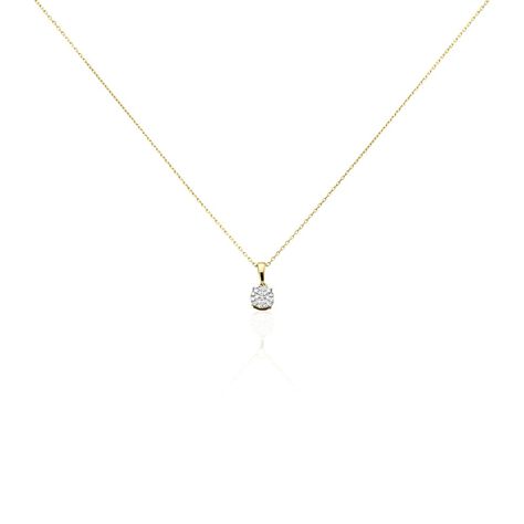 Collier Or Jaune Trecia Diamants - Colliers Femme | Histoire d’Or