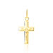 Pendentif Damian Croix Or Jaune - Pendentifs Baptême Famille | Histoire d’Or