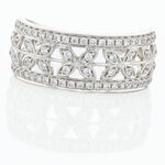 Bague Aella Or Blanc Oxyde De Zirconium - Bagues avec pierre Femme | Histoire d&rsquo;Or