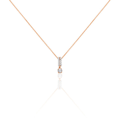 Collier Alie Or Rose Oxyde De Zirconium - Colliers Femme | Histoire d&rsquo;Or