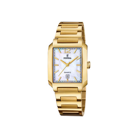Montre Festina On The Square Nacre Blanche - Montres Femme | Histoire d&rsquo;Or
