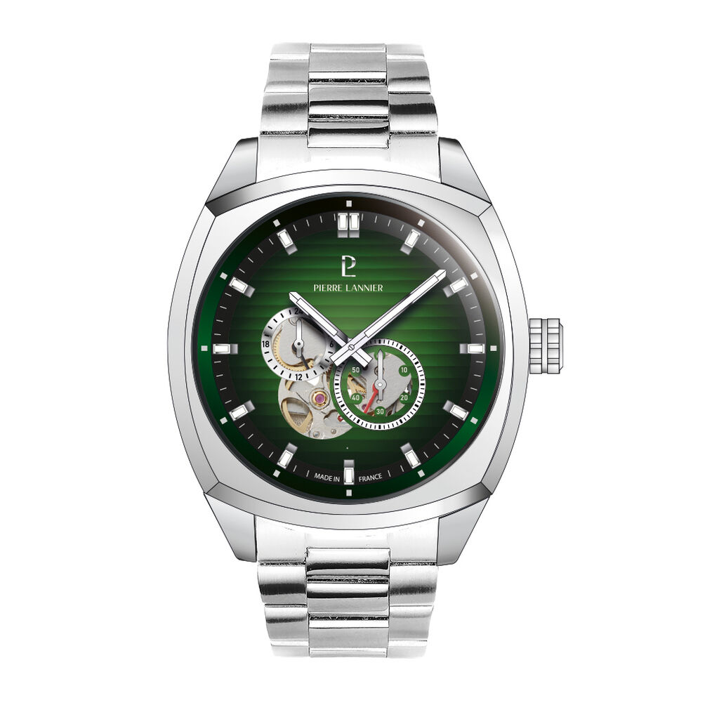 Montre Pierre Lannier Arcadius Vert - Montres Homme | Histoire d’Or