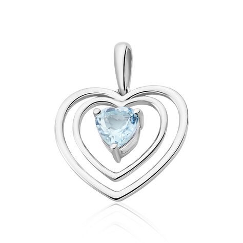 Pendentif Or Blanc Laurens Topaze - Pendentifs Femme | Histoire d’Or