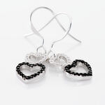 Boucles D'oreilles Pendantes Lio Argent Blanc Oxyde De Zirconium - Boucles d'oreilles fantaisie Femme | Histoire d&rsquo;Or
