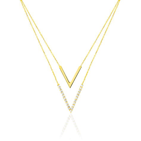 Collier Daina Or Jaune Oxyde De Zirconium - Colliers Femme | Histoire d’Or