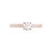 Bague Solitaire Dayna Or Rose Oxyde De Zirconium - Bagues solitaires Femme | Histoire d’Or