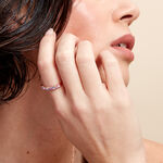 Bague Urban Call Argent Rose Pierre De Synthese Oxyde De Zirconium - Bagues avec pierre Femme | Histoire d&rsquo;Or