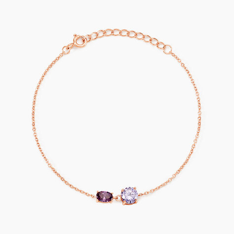 Bracelet Argent Rose Brenna Oxyde De Zirconium - Bracelets Femme | Histoire d&rsquo;Or