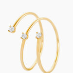 Bague Falling Star Or Jaune Oxyde De Zirconium - Bagues avec pierre Femme | Histoire d&rsquo;Or