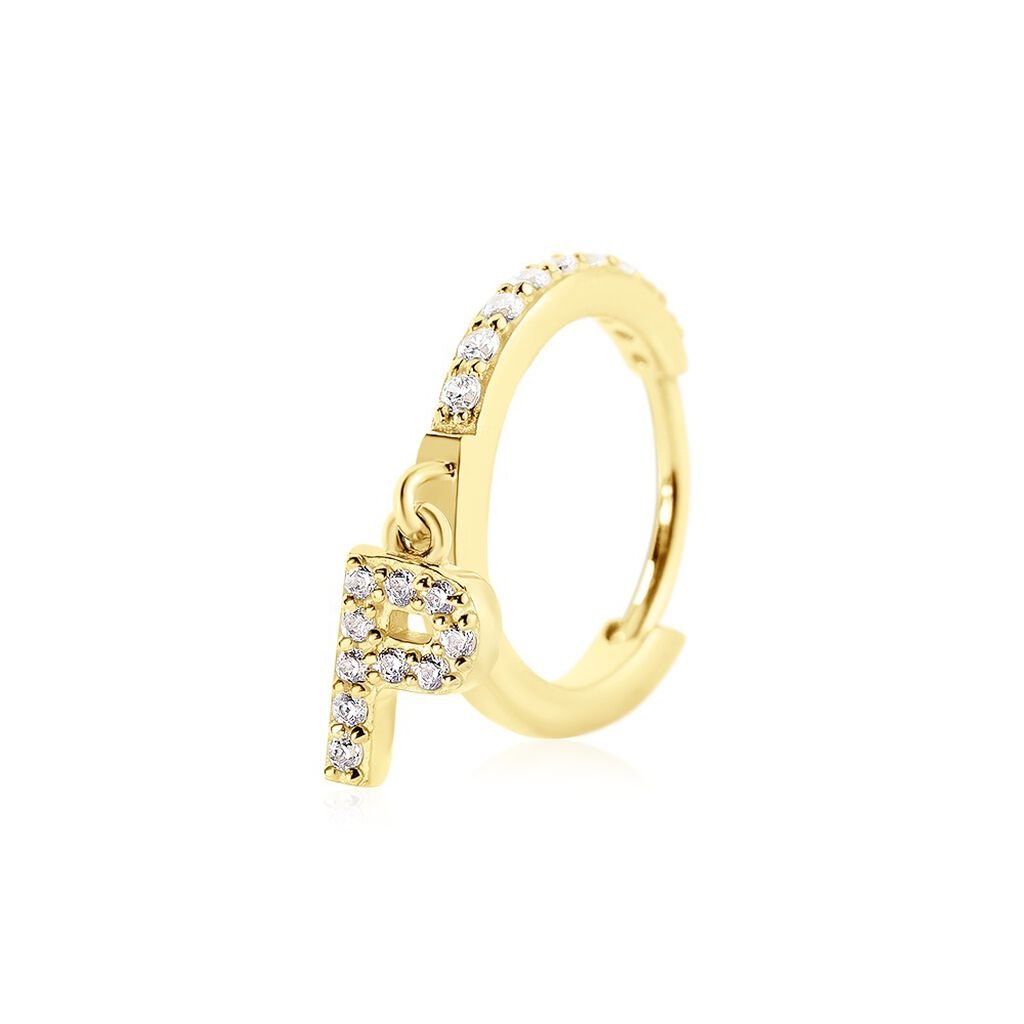 Créole Unitaire Léria Or Jaune Oxydes De Zirconium