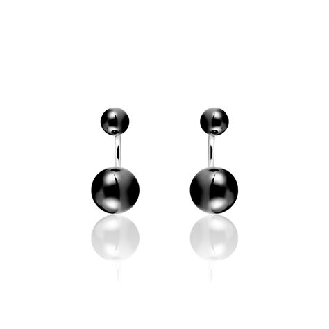 Bijoux D'oreilles Alyson Argent Blanc Céramique - Boucles d'oreilles fantaisie Femme | Histoire d’Or