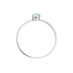 Bague Lily Or Blanc Topaze - Bagues solitaires Femme | Histoire d&rsquo;Or