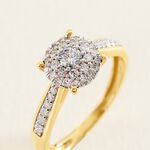 Bague Shirlene Ld Or Jaune Diamant Synth&eacute;tique - Bagues solitaires Femme | Histoire d&rsquo;Or