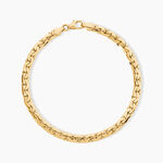 Bracelet Ivy Maille Haricot Or Jaune - Bracelets cha&icirc;ne Femme | Histoire d&rsquo;Or