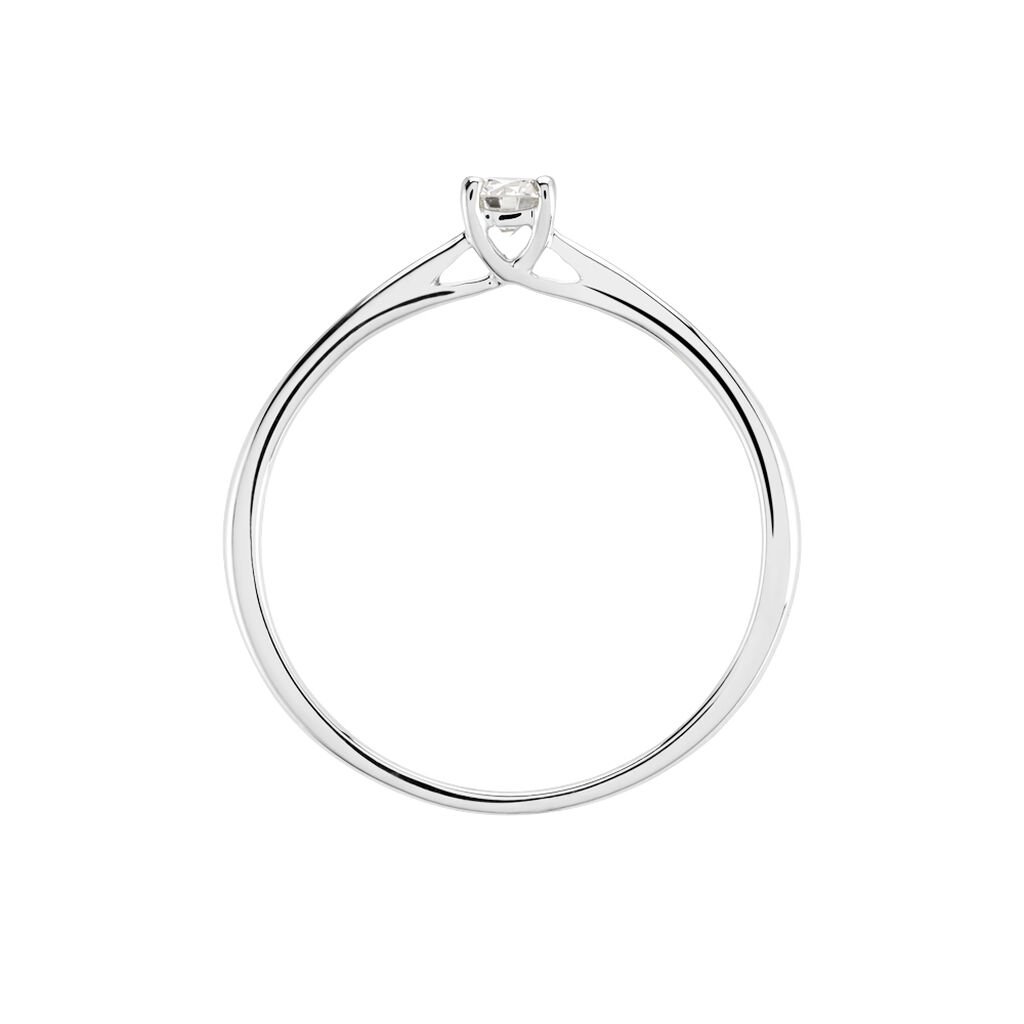 Bague Solitaire One Or Blanc Diamant - Bagues solitaires Femme | Histoire d&rsquo;Or