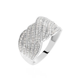Bague Elfidia Or Blanc Diamant - Bagues avec pierre Femme | Histoire d’Or
