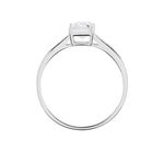 Bague Or Blanc Gesacus Oxyde De Zirconium - Bagues solitaires Femme | Histoire d&rsquo;Or