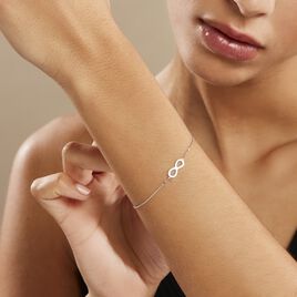 Bracelet Maryeme Infini Selectra Or Blanc - Bracelets Infini Femme | Histoire d’Or