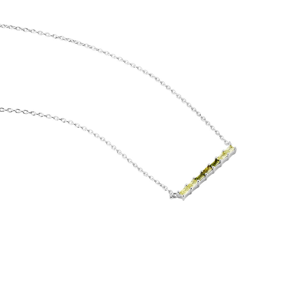 Collier Alexander Argent Blanc Oxyde De Zirconium - Colliers fantaisie Femme | Histoire d’Or