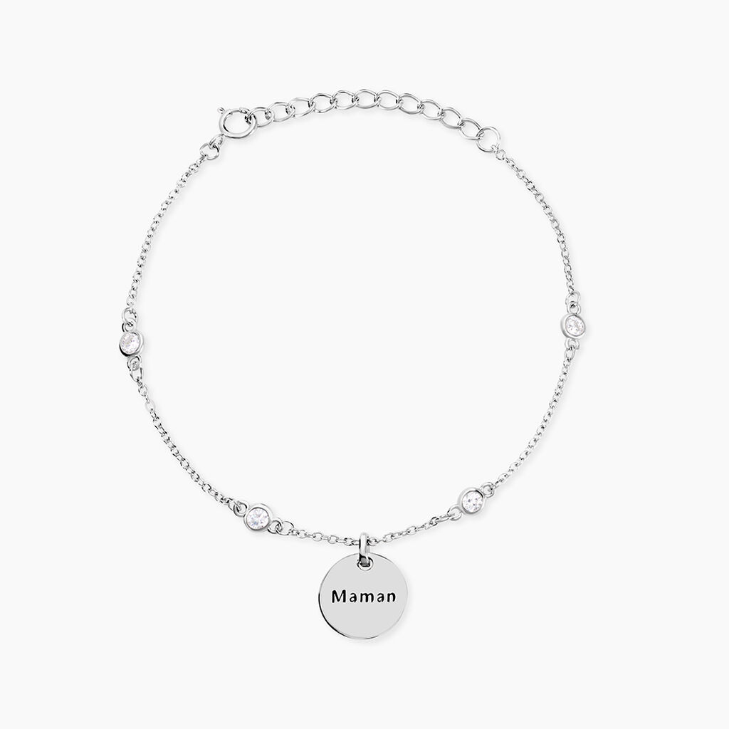 Bracelet Moa Argent Blanc Oxyde De Zirconium - F&ecirc;te des m&egrave;res Femme | Histoire d&rsquo;Or
